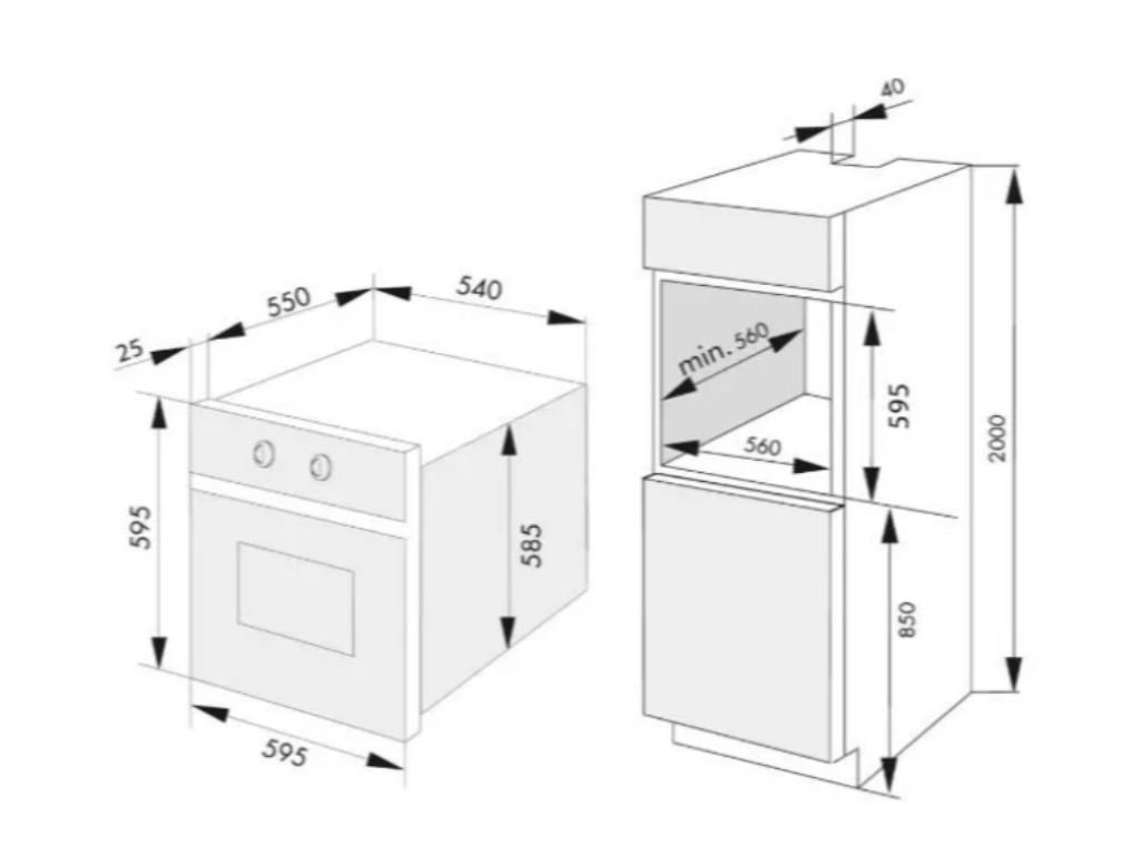 AMICA TXB116TCRBDKB pečící trouba
